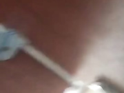 厕所偷拍爱慕已久的女同事