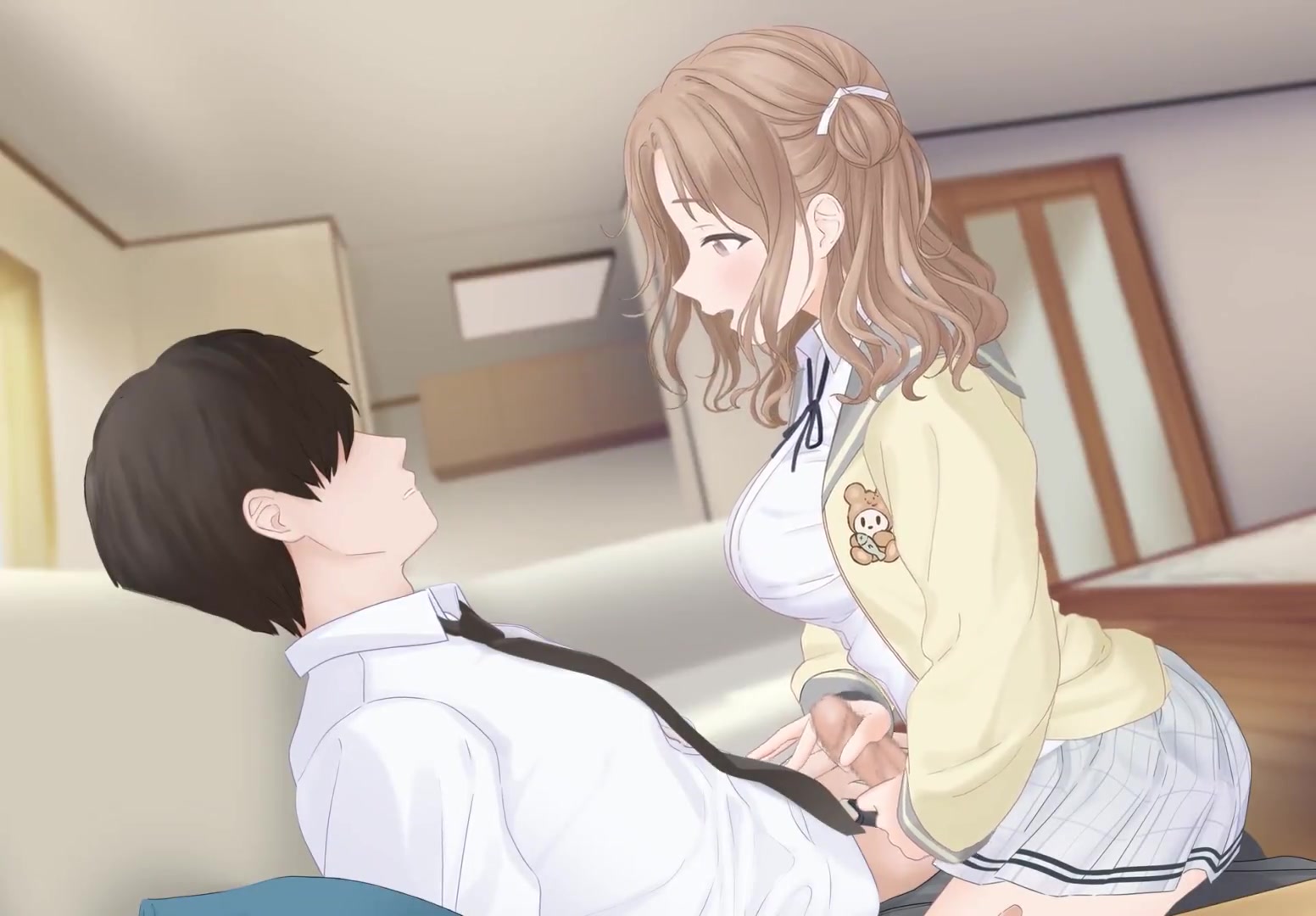 Idol Master - Madoka Higuchi Riding Double Creampie X-Ray